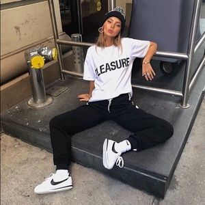 black and white Nike Cortez